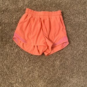 Lululemon, orange, Hotty hot shorts, size 2